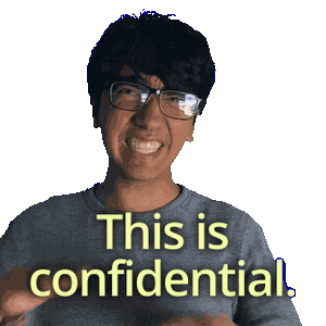 Top Secret Dont Tell Sticker