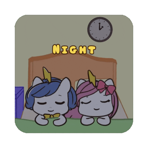 Good Night Bedtime Sticker by Brave Unicorn