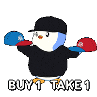 Buy One Get One Sticker by Pudgy Penguins