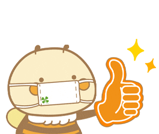 Bee Thumbs Up Sticker by てくのハウス｜てくマル＆マキびぃ