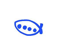 Blauw Sticker by Duikboot Festival