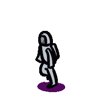 Space Moving Sticker by Sam C: