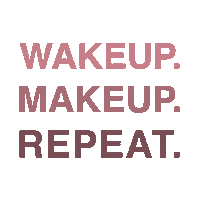 Wake Up Repeat Sticker by NL Beauty