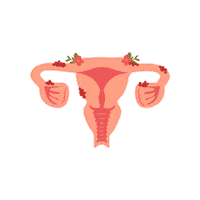 dear_chronic_pain pain period uterus chronic illness Sticker