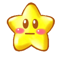 Sad Star Sticker