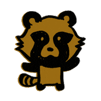 Ru66ishGame spin turn raccoon rotate Sticker
