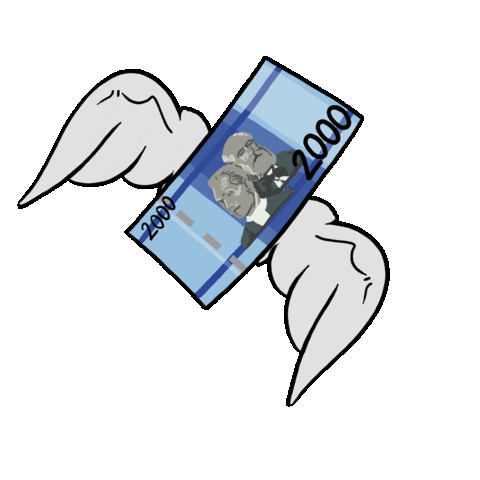 money fly Sticker