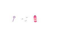 New Moon Ghost Sticker by Love, Lanyadoo