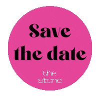 Save The Date Fashion Sticker by The Stone