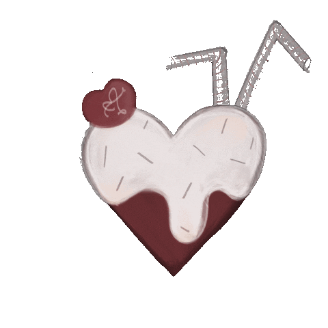 abbiefullenkamp love heart dessert fancy Sticker