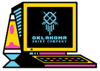 Oklahoma_Shirt_Company glitch design computer graphic design Sticker