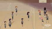 serve gym class GIF by Cartuna