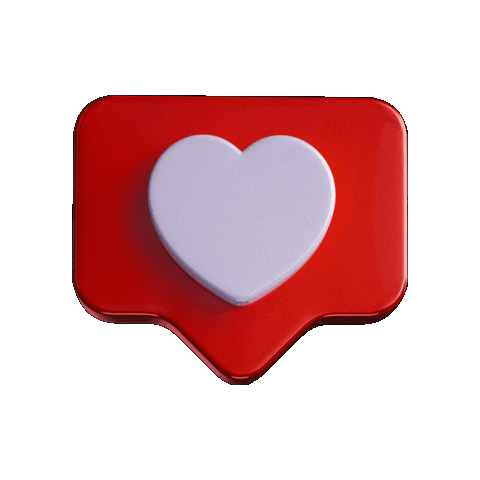 Heart 3D Sticker by HELPNOFEED