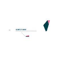 Airplane Bhd Sticker by Belfast City Airport