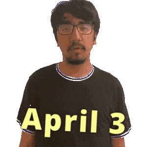 April 3 Sticker