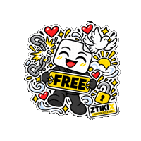 Happy No More Sticker by ZTIKIX
