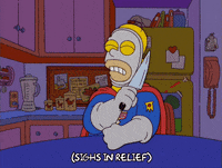 homer simpson sigh GIF