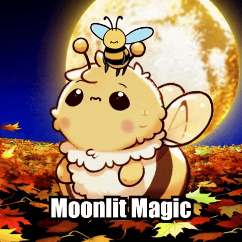 Harvest Moon Autumn GIF by Beelightened