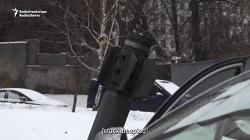 Unexploded Missile Hits Kharkiv