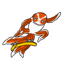 Skate Koi Sticker