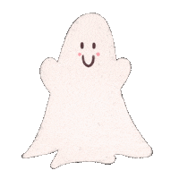 hannahcollective halloween ghost spooky cute ghost Sticker