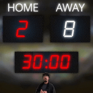 Home: 2, Away: 7