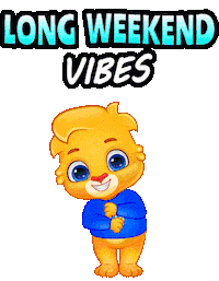 Excited Its Friday Sticker by Lucas and Friends by RV AppStudios
