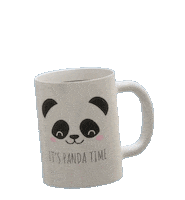 Panda Mug Sticker by Colourbook