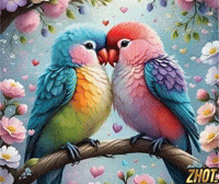 Love Birds Cute Couple GIF by Zhot