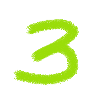 Numero Tres Sticker by Jimenez Creativos