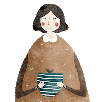 girl flower Sticker by Aleksandra Konakova