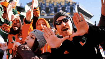 u hands college football GIF by Miami Hurricanes