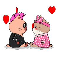 I Love You Cat Sticker by Silly Kitties
