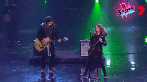 Rock And Roll Guitar GIF by The Voice Australia