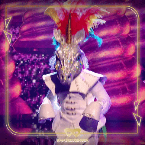 Unicorn Gallop GIF by The Masked Singer UK