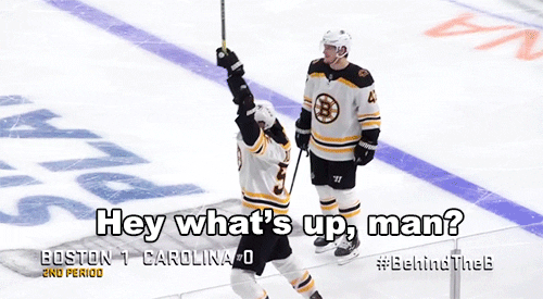 nhl giphyupload sports hockey hug GIF