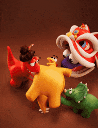 Chinese New Year Celebration GIF by Claynosaurz