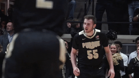 Purdue Basketball Yes GIF by Purdue Sports