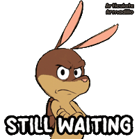 Look Waiting Sticker by VeeFriends