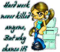 hard work STICKER