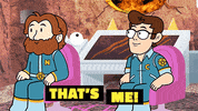 Cartoon Hell Thats Me GIF by Dropout.tv