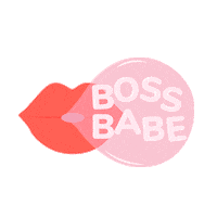 marielans pink red boss lips Sticker