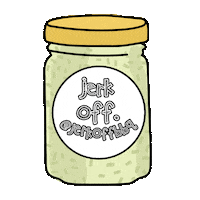 Jerkoff Sticker by harrietphillips