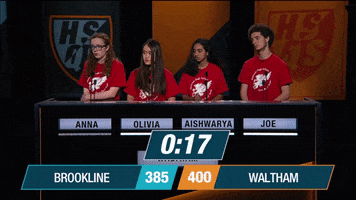 Game Show Trivia GIF by WGBH's High School Quiz Show