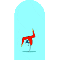 ayrtonmakes handstand contortion contortionist ayrtonmakes Sticker