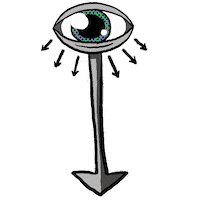 Eyes Arrow Sticker