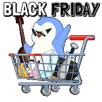 Add To Cart Black Friday Sticker by Pudgy Penguins