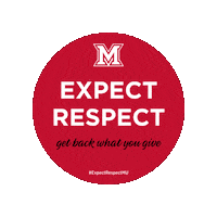 deanofstudentsMU expect respect expectrespectmu Sticker