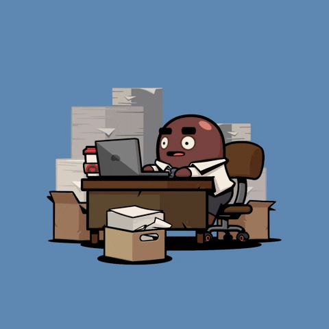 Tired Work GIF by BEANZ
