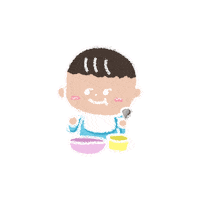 Baby Eating Sticker